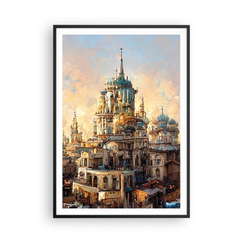 Poster în ramă neagră - Orașul tuturor orașelor - 70x100 cm