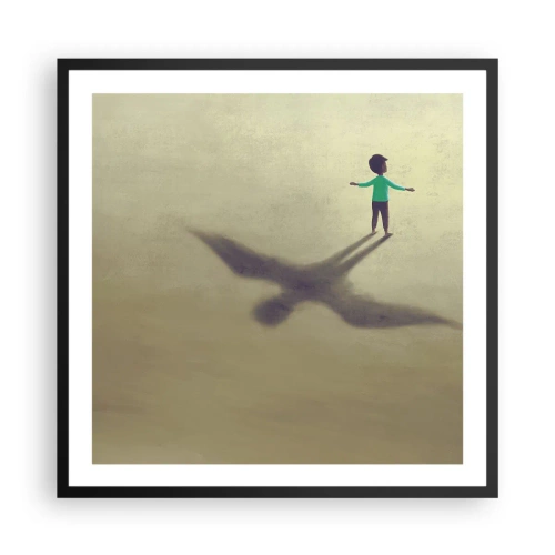 Poster în ramă neagră - Eroul viitorului - 60x60 cm