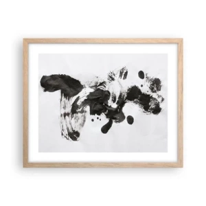 Poster în ramă de stejar deschis - Metodă în nebunie? - 50x40 cm