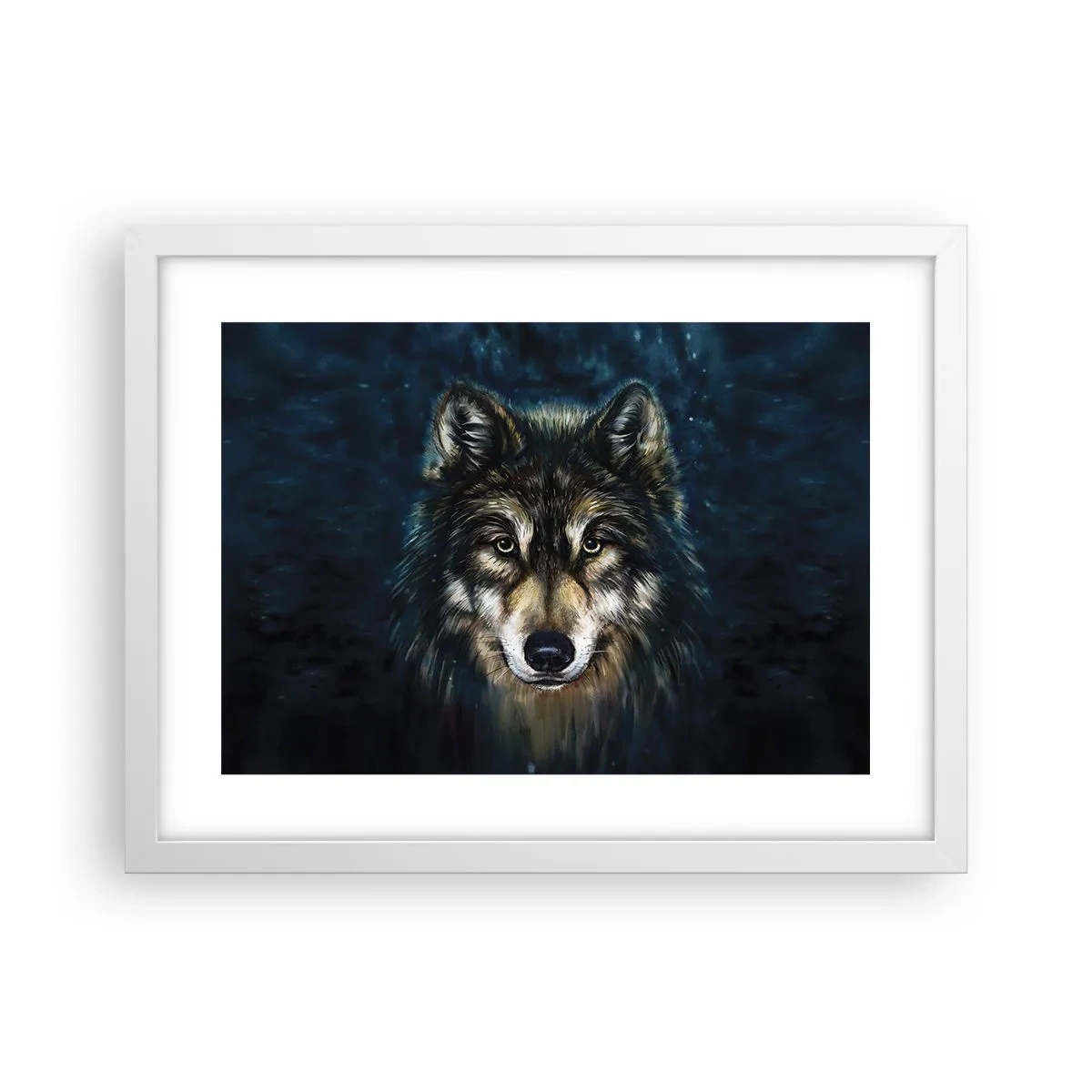 Poster în ramă albă - Alfa? Și omega - 40x30 cm