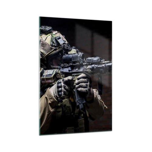 Tablou pe sticlă - Eficient mortal - 70x100 cm