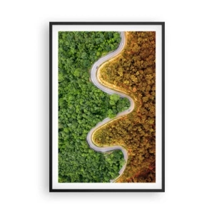 Poster în ramă neagră - Frontiere și defilee - 61x91 cm