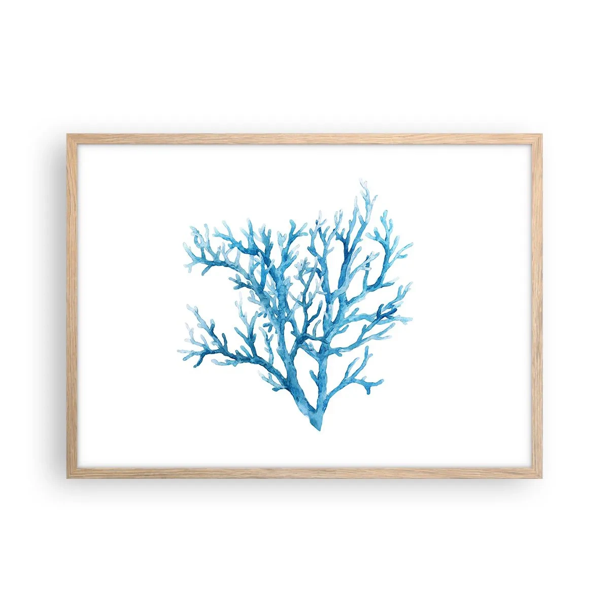 Poster în ramă de stejar deschis - Filigranul marin - 70x50 cm