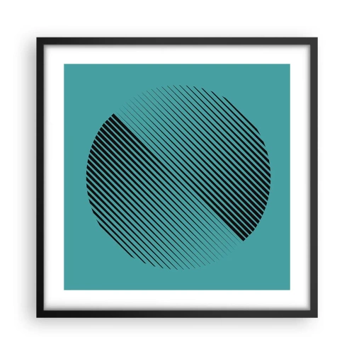 Poster în ramă neagră - Cercul - o variație geometrică - 50x50 cm