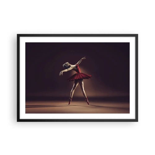 Poster în ramă neagră - Prima balerină - 70x50 cm