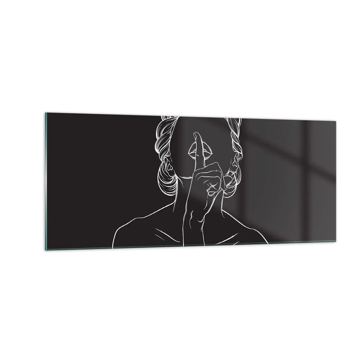 Tablou pe sticlă - Frumusețea înflorește în tăcere - 100x40 cm