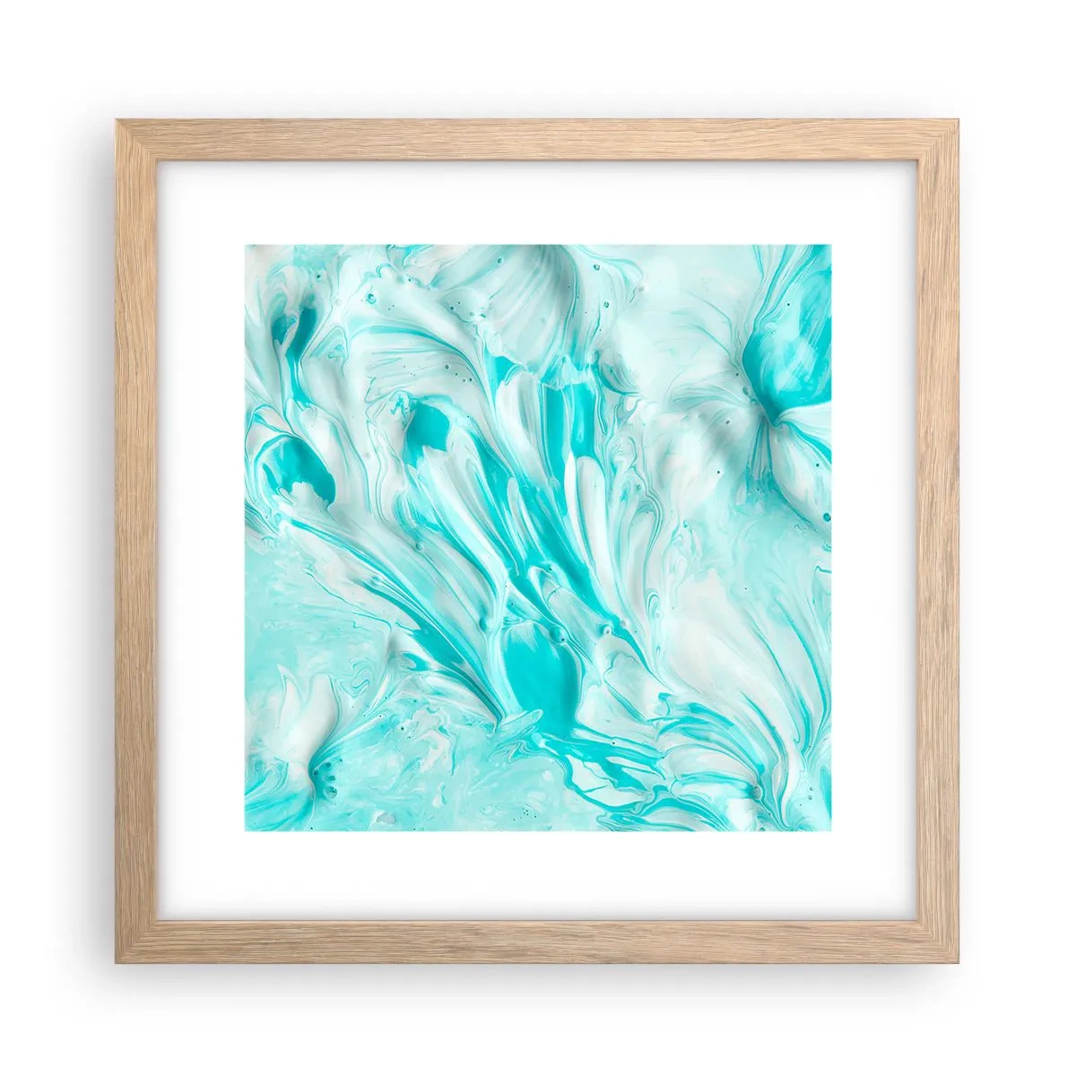 Poster în ramă de stejar deschis - Împreună pentru totdeauna - 30x30 cm