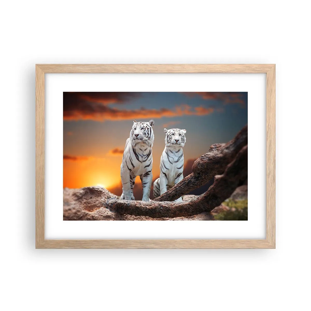 Poster în ramă de stejar deschis - La fel ca în Narnia - 40x30 cm