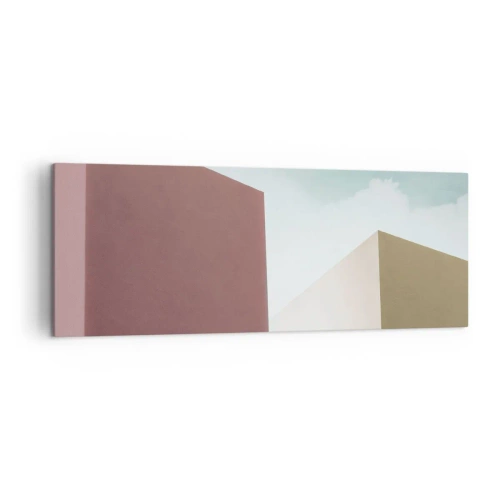 Tablou pe pânză - Geometria unei veri însorite - 140x50 cm