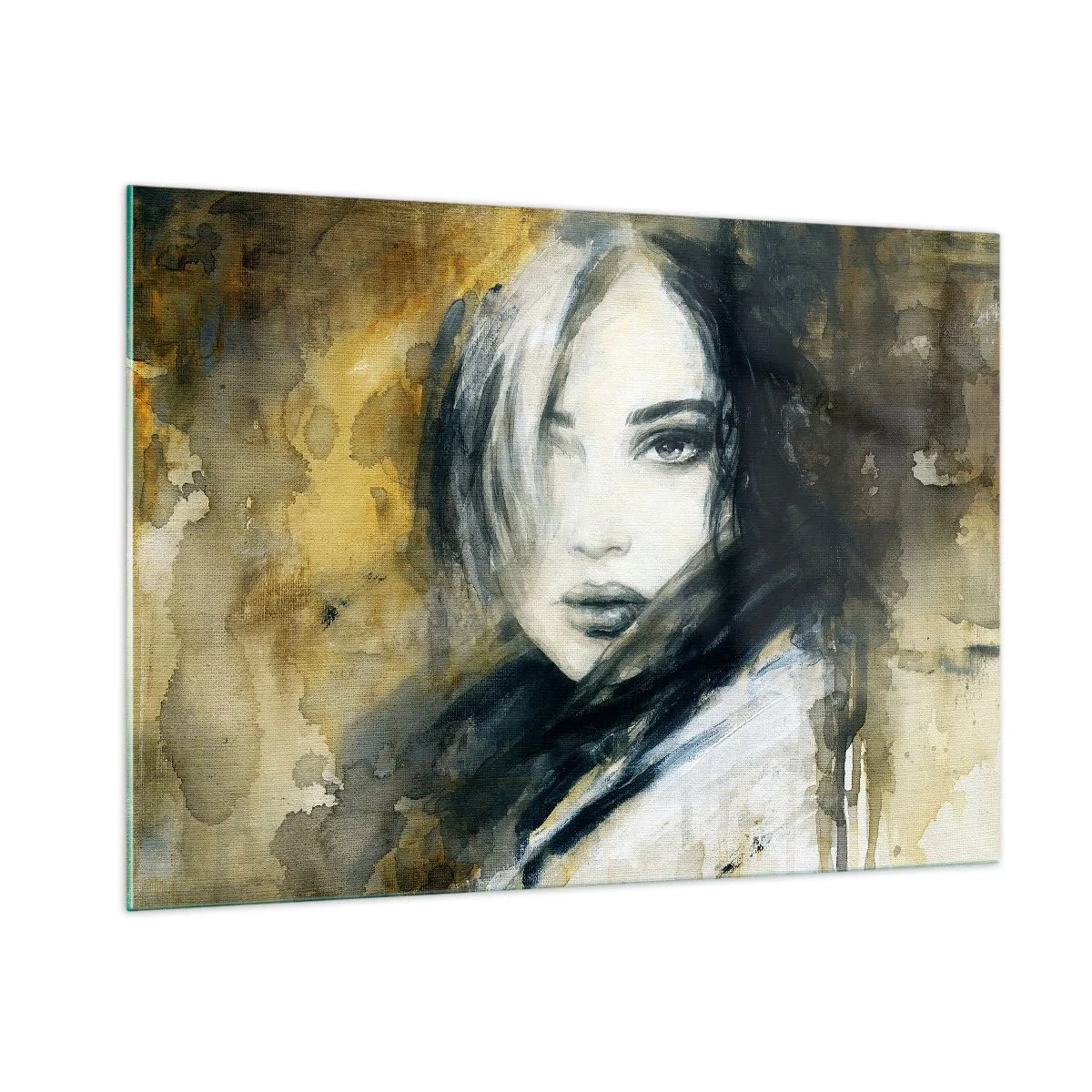 Tablou pe sticlă - Mai inocentă sau mai senzuală? - 100x70 cm