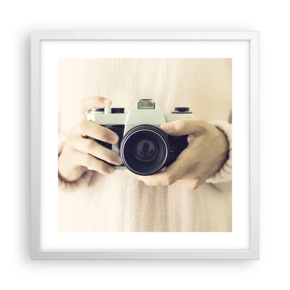 Poster în ramă albă - Pentru a vedea mai multe... - 40x40 cm