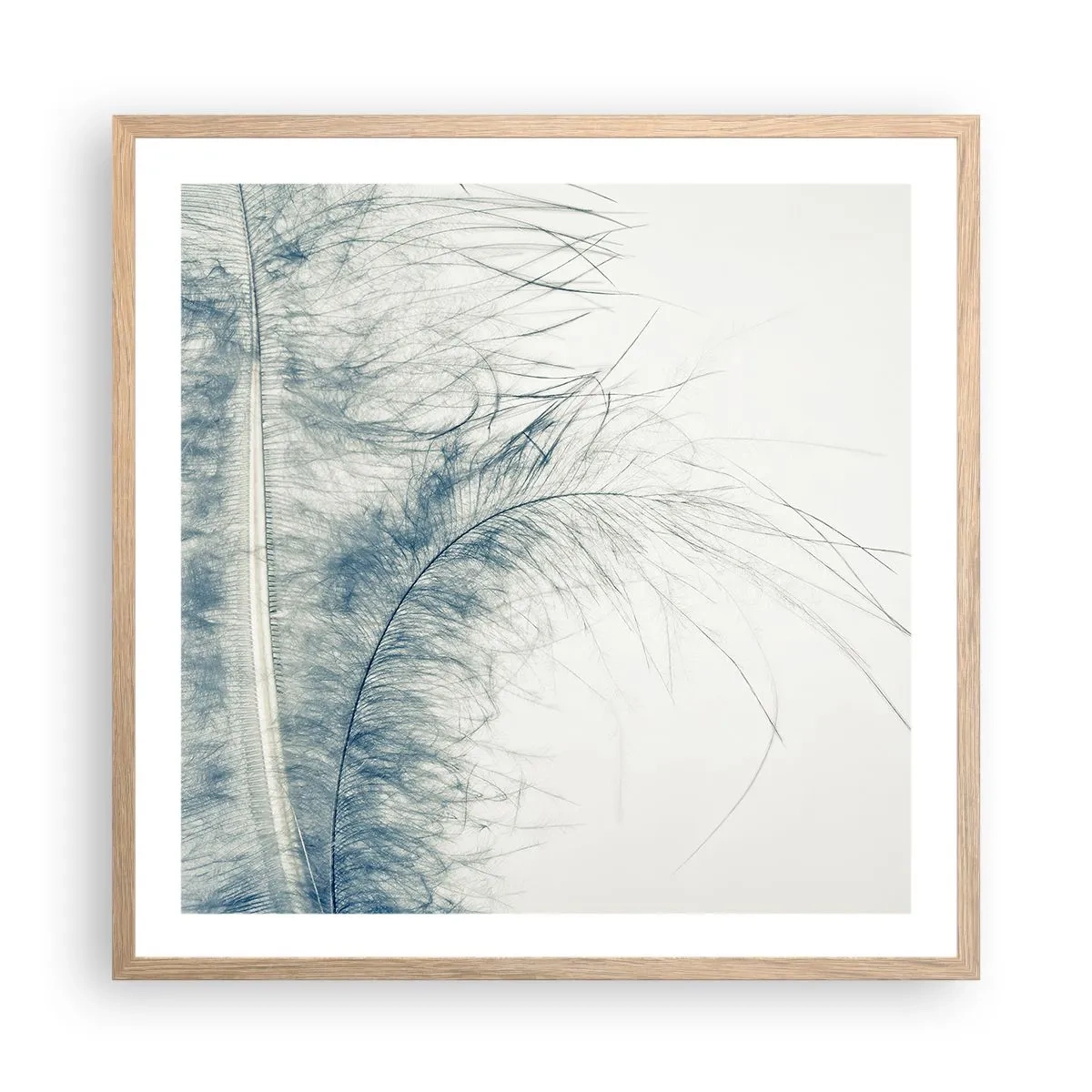 Poster în ramă de stejar deschis - Șoapta naturii - 60x60 cm