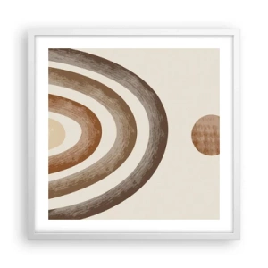 Poster în ramă albă - Într-o galaxie îndepărtată - 50x50 cm