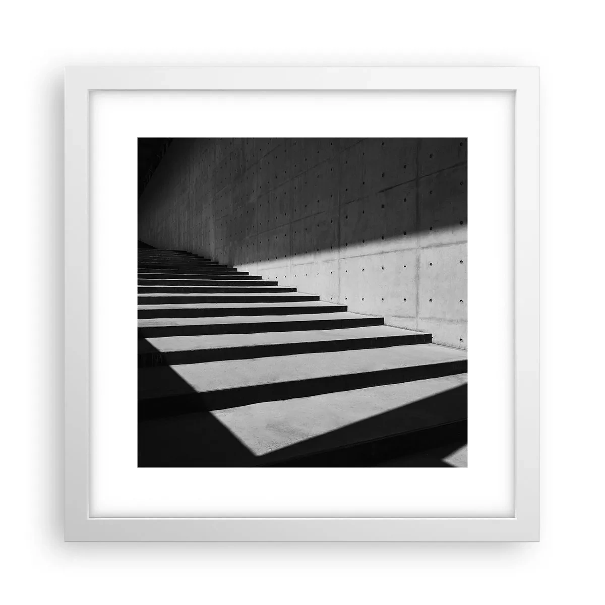 Poster în ramă albă - Frumusețea brută a modernismului - 30x30 cm