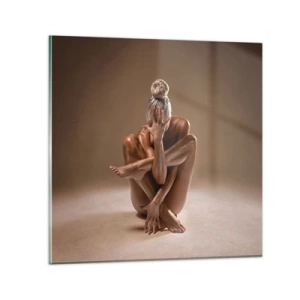 Tablou pe sticlă - Unitatea trupului și a spiritului - 30x30 cm