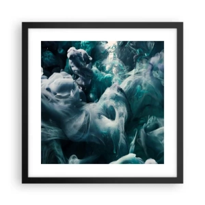 Poster în ramă neagră - Mișcarea culorilor - 40x40 cm