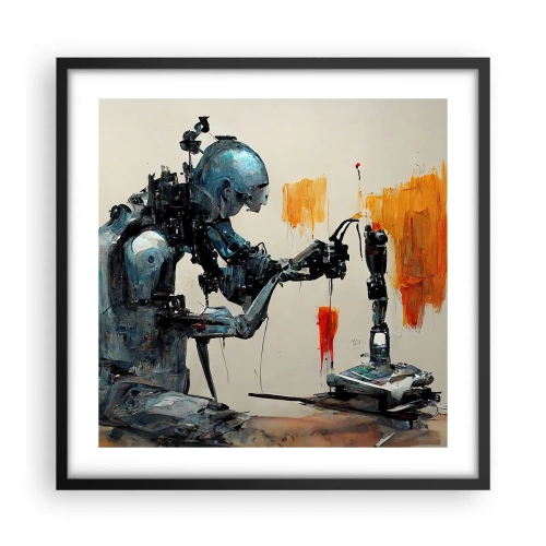 Poster în ramă neagră - Vine ziua de mâine..... - 50x50 cm