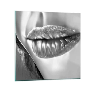 Tablou pe sticlă - Știu la ce te gândești... - 30x30 cm