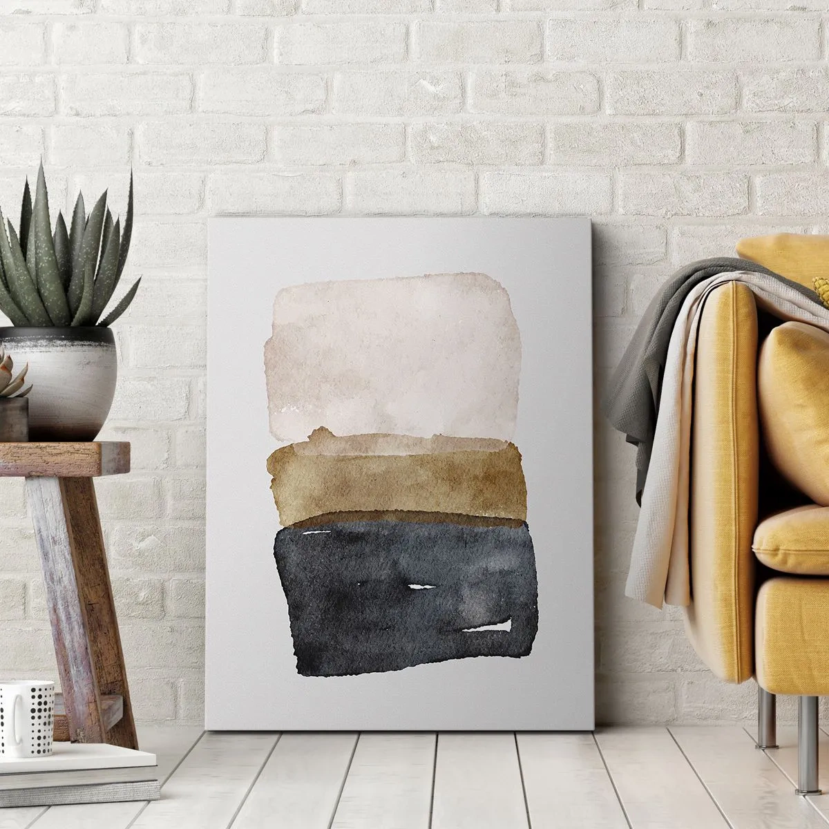 Tablou pe pânză - Compoziția culorilor pământului - 80x120 cm