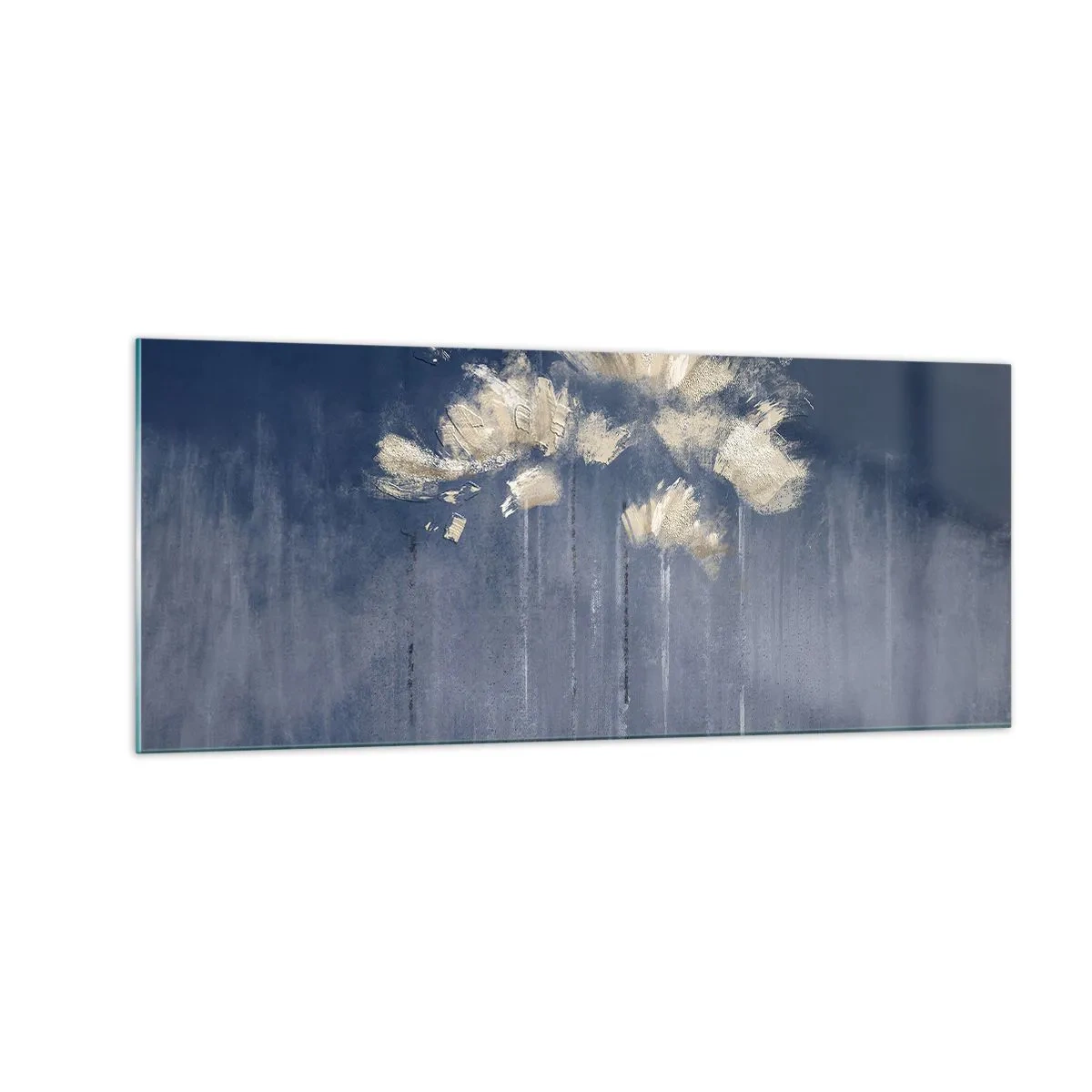 Tablou pe sticlă - Ca petalele în vânt - 100x40 cm