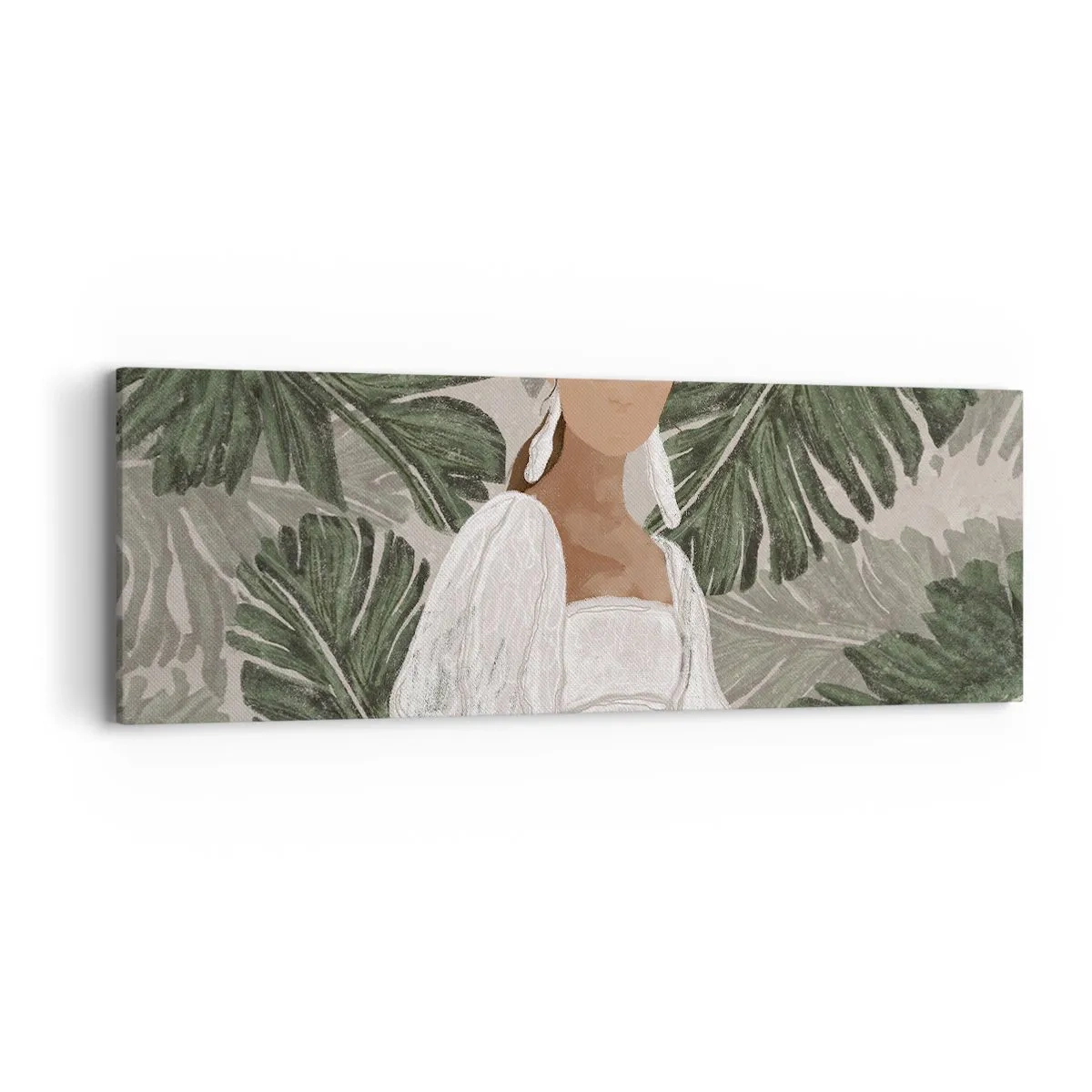 Tablou pe pânză - Portret exotic - 90x30 cm