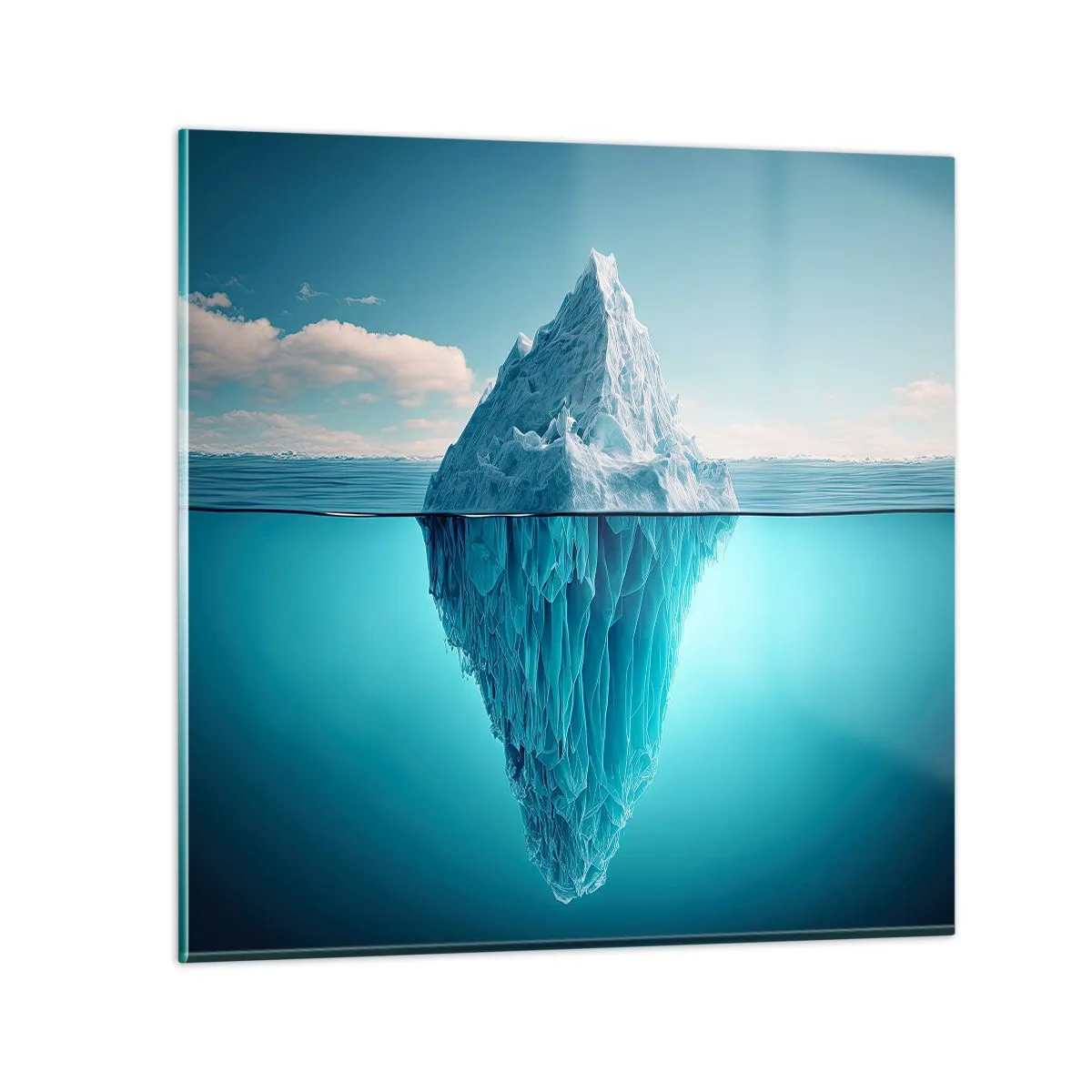 Tablou pe sticlă - Regina de gheață - 50x50 cm