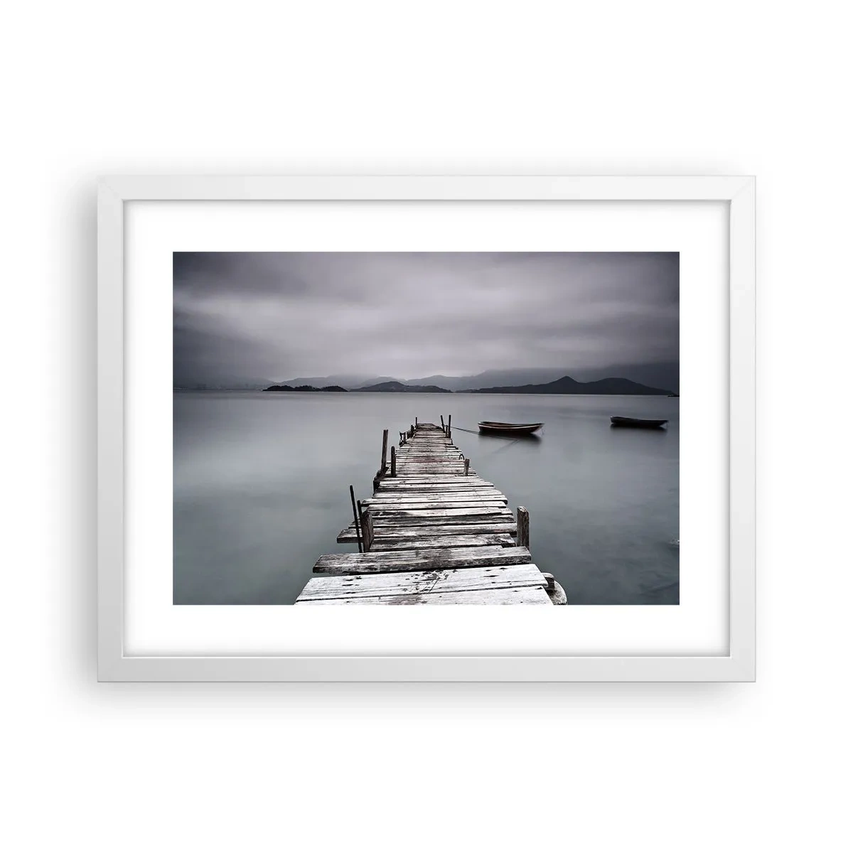 Poster în ramă albă - Poți pleca mâine - 40x30 cm