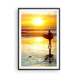 Poster în ramă neagră - Întoarcerea războinicului - 61x91 cm