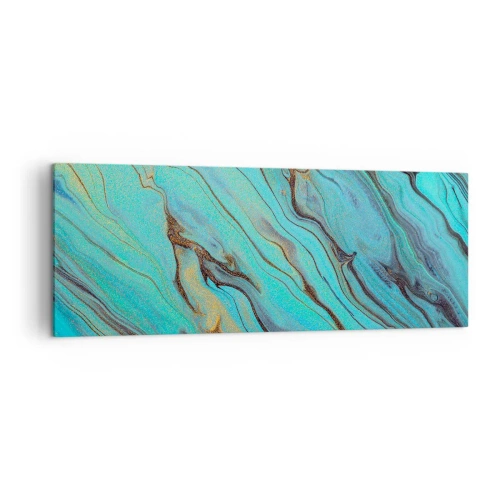 Tablou pe pânză - Mareea turcoaz - 140x50 cm