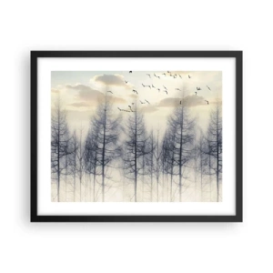 Poster în ramă neagră - Spiritele pădurii - 50x40 cm