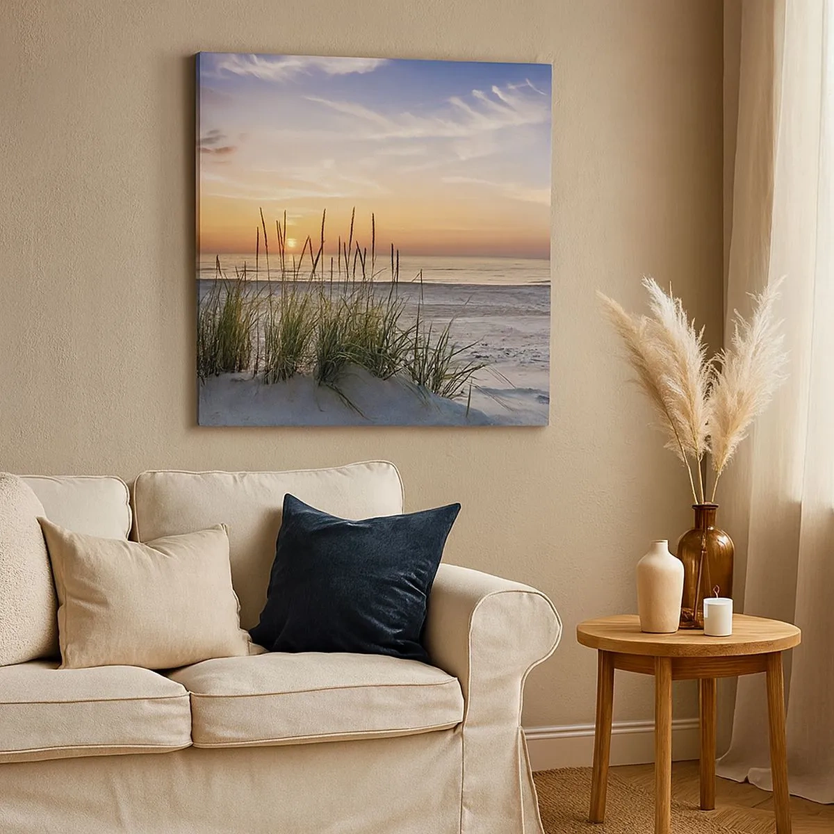 Tablou pe pânză - Privește, gândește, simte - 30x30 cm