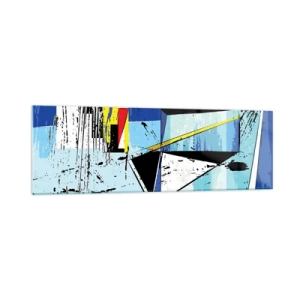 Tablou pe sticlă - Privind lumea dintr-un unghi... - 160x50 cm