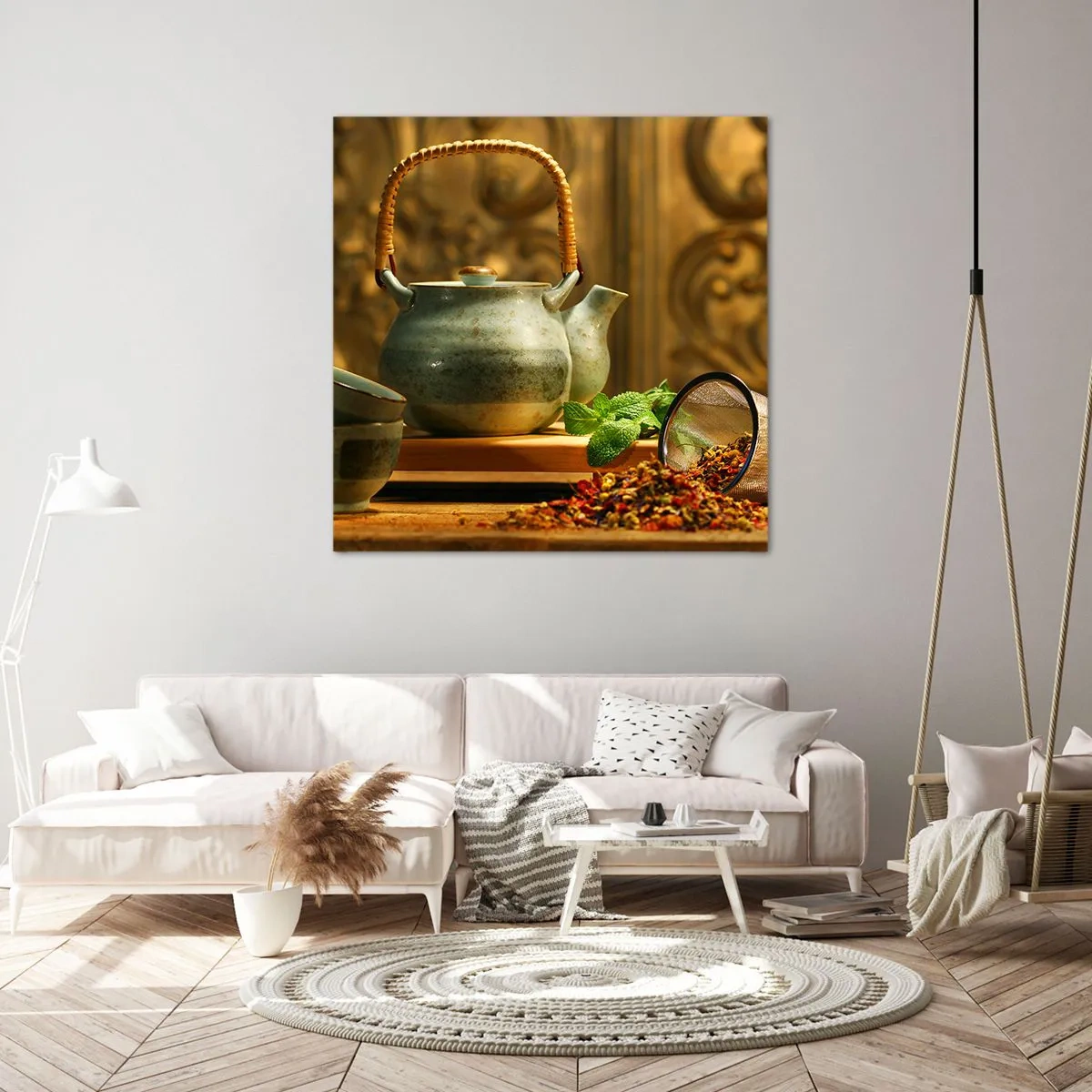 Tablou pe pânză - Un tratat despre consumul de ceai - 60x60 cm