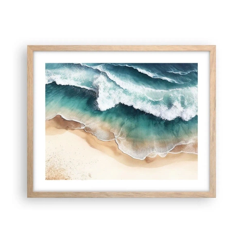 Poster în ramă de stejar deschis - Întâlnire eternă - 50x40 cm