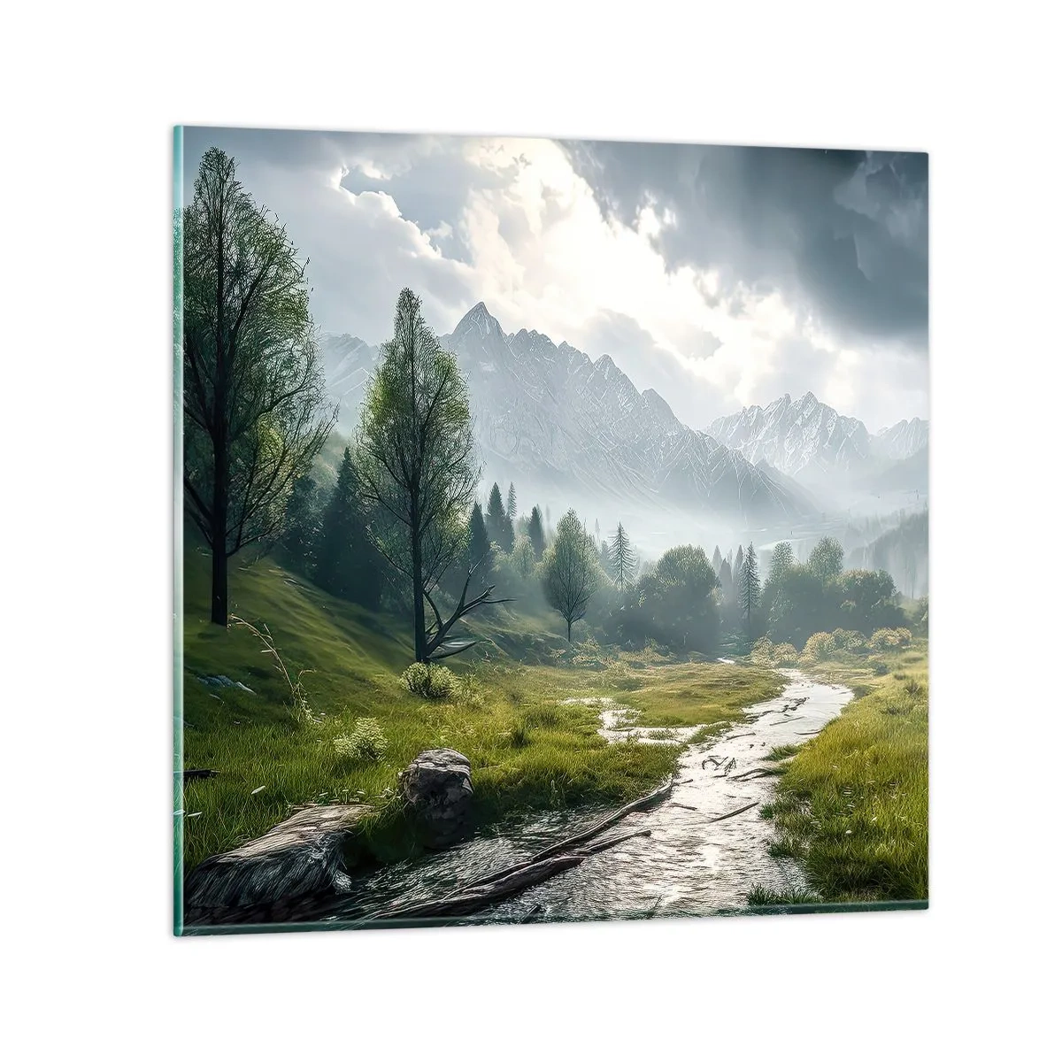 Tablou pe sticlă - Până acolo și înapoi - 60x60 cm