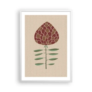 Poster în ramă albă - Deliciu pentru veveriță - 50x70 cm