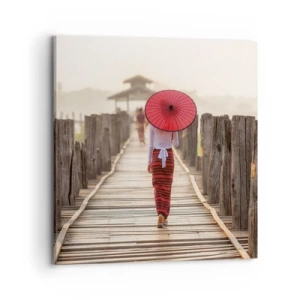 Tablou pe pânză - Pe podul vechi - 70x70 cm