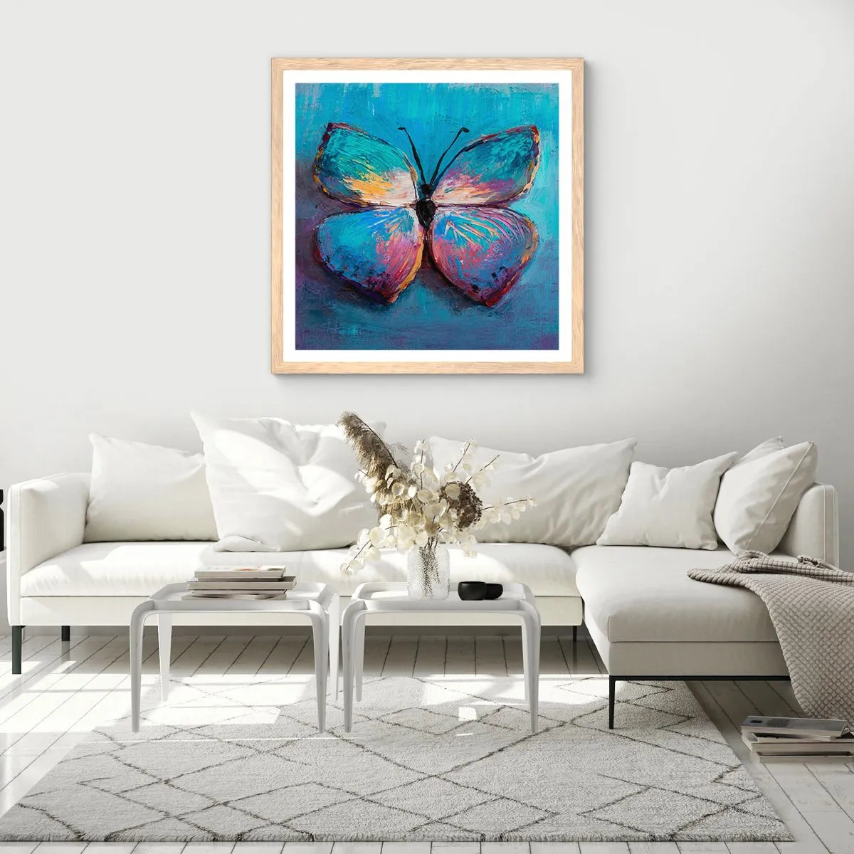 Poster în ramă de stejar deschis - În plină glorie - 60x60 cm