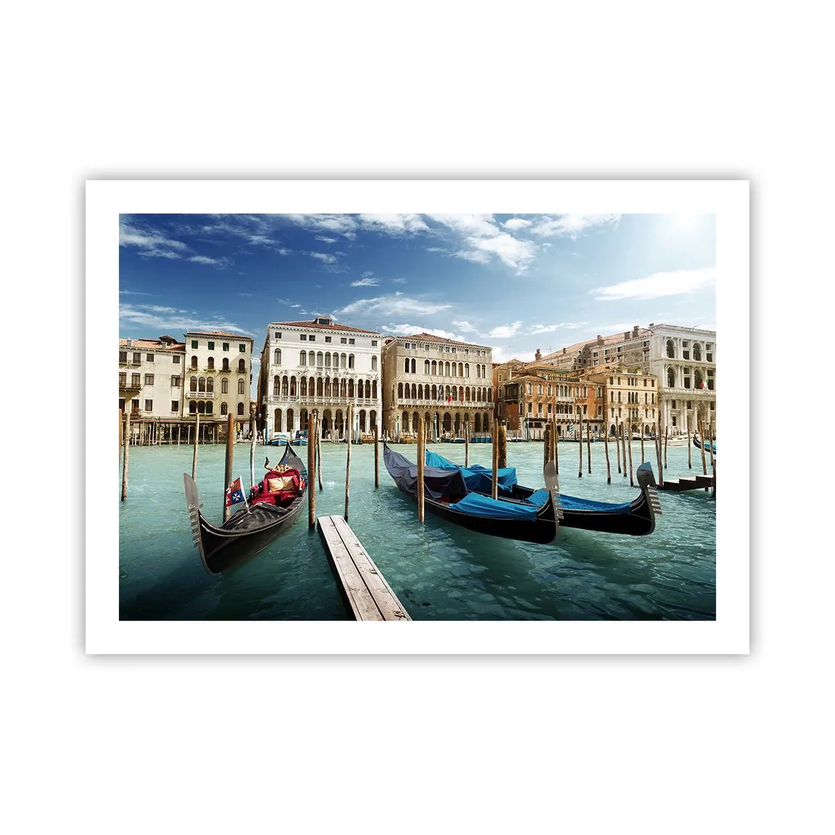 Poster - Palate în albastru - 70x50 cm