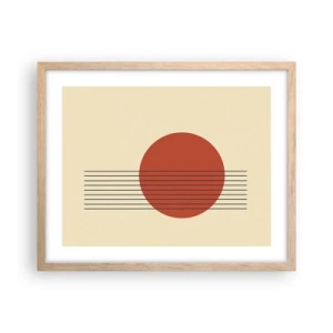 Poster în ramă de stejar deschis - În continuare - 50x40 cm