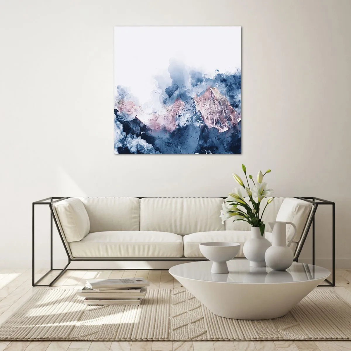 Tablou pe sticlă - Acestea sunt vârfurile! - 50x50 cm