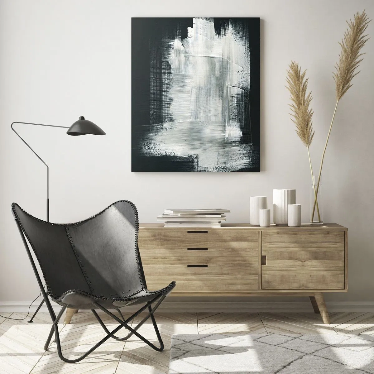 Tablou pe sticlă - Țesut vertical și orizontal - 50x70 cm