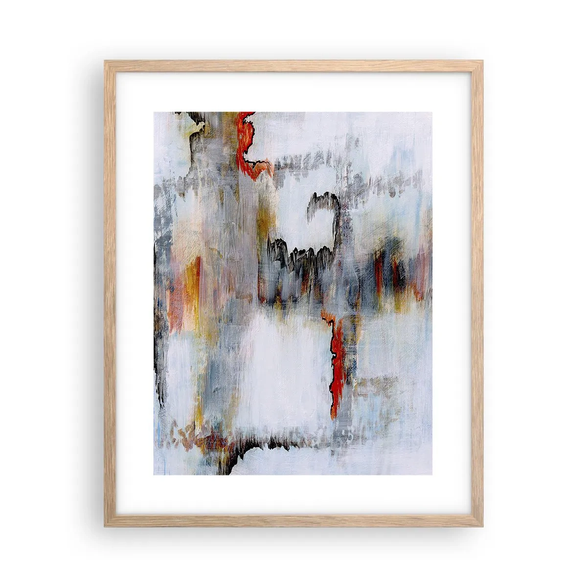 Poster în ramă de stejar deschis - Cu bățul pe apă - 40x50 cm