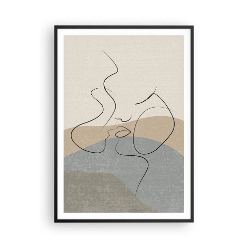 Poster în ramă neagră - Ca o atingere de pensulă - 70x100 cm