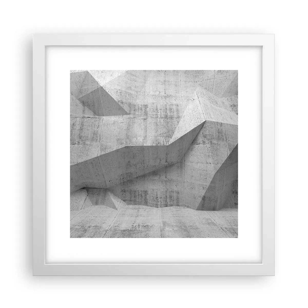 Poster în ramă albă - O adevărată provocare - 30x30 cm