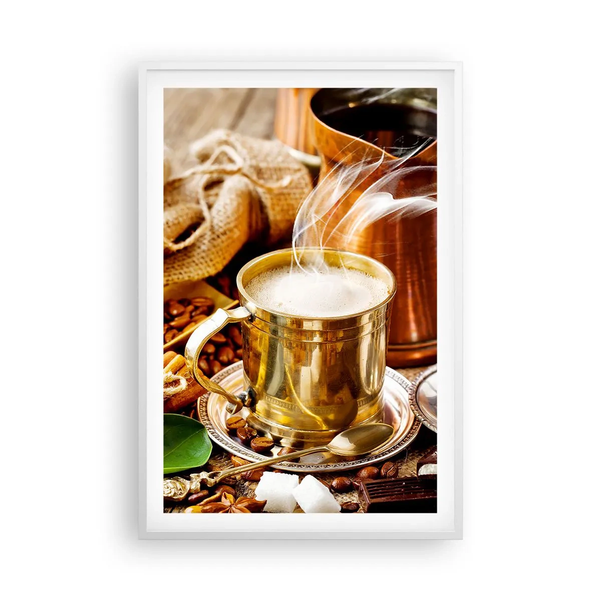 Poster în ramă albă - O zi bună! - 61x91 cm