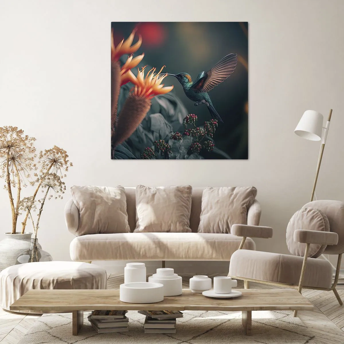 Tablou pe pânză - Viață cu adevărat colorată - 30x30 cm