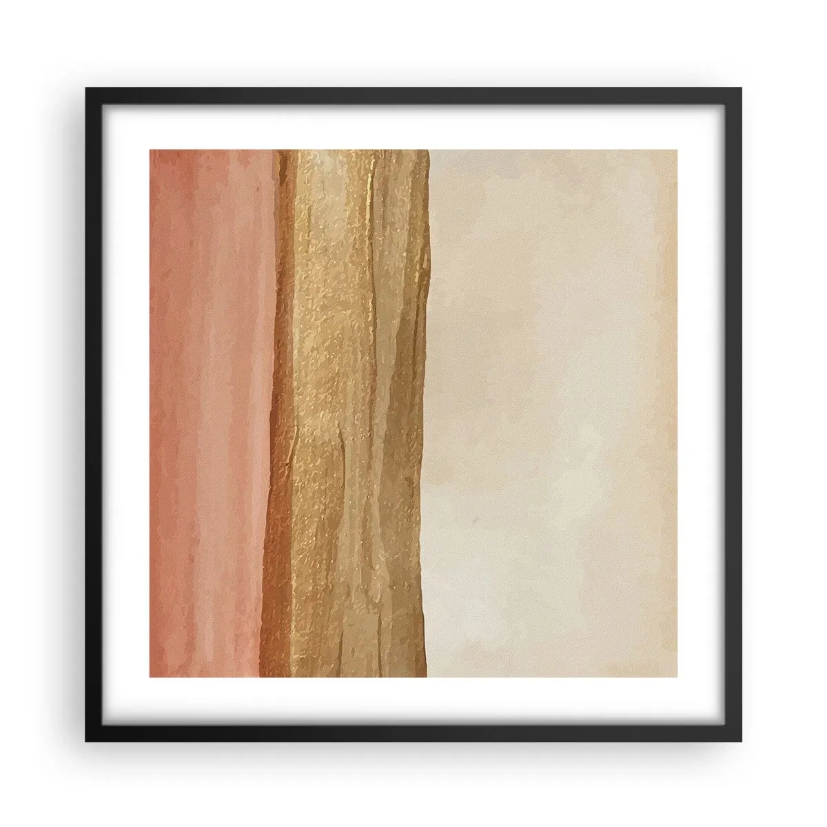 Poster în ramă neagră - Compoziție verticală - 50x50 cm