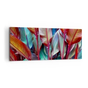Tablou pe pânză - Tufiș colorat - 100x40 cm