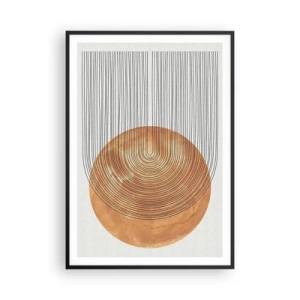 Poster în ramă neagră - Compoziția solară - 70x100 cm